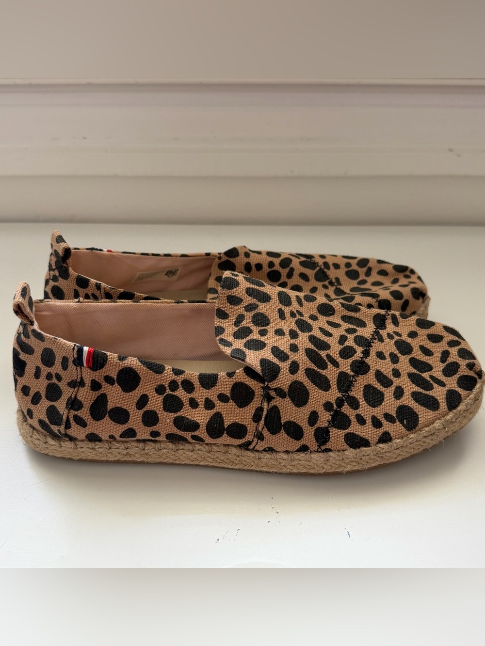 Toms x Clare V. Leopard Espadrille Flats